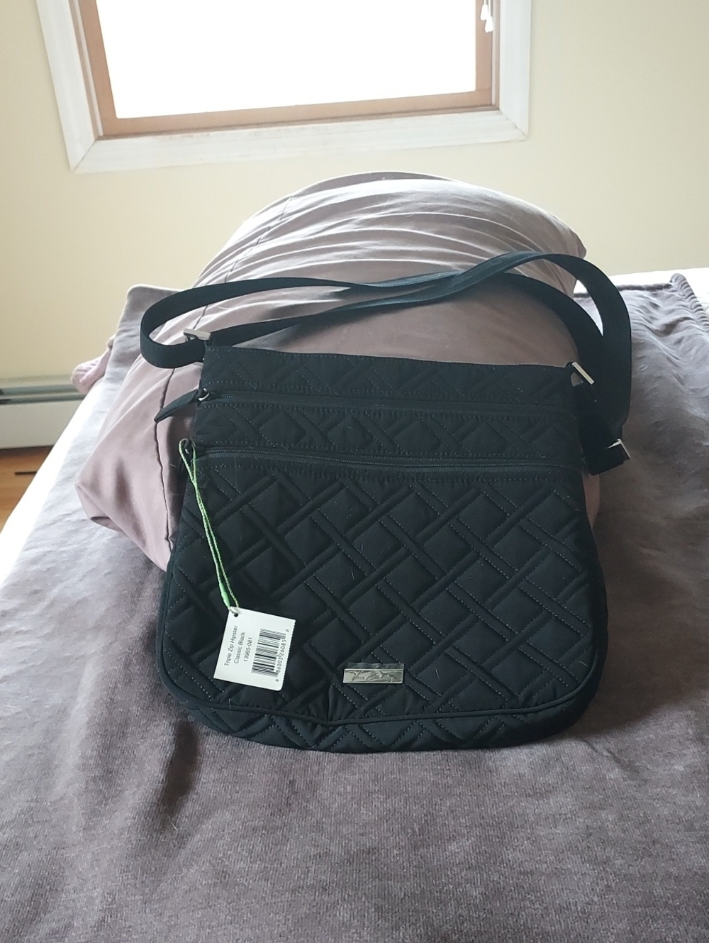 Vera Bradley Black Quilted Bag NWT